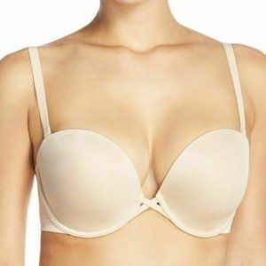 Wacoal Amazing Assets Strapless Underwire Push-Up Bra Style 854220 Sze 30DD Nude